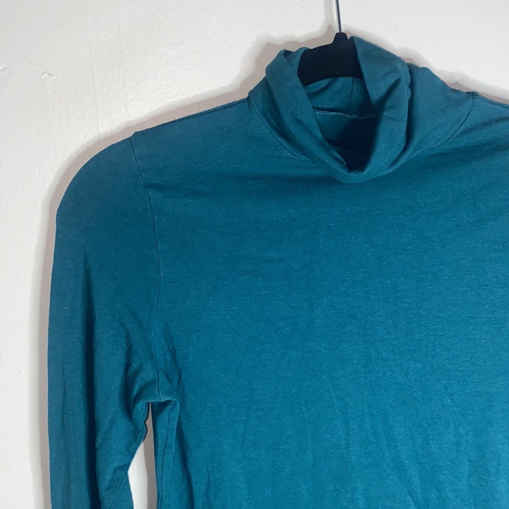 🐛Aqua long sleeved turtle neck top!
